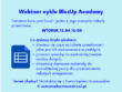 9.04.2021  Mariusz Webinar BluzUp Academy - Excel, tabela przestawna - plakat